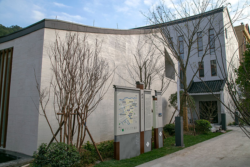 臺(tái)州橫街旅游中心側(cè)面展示