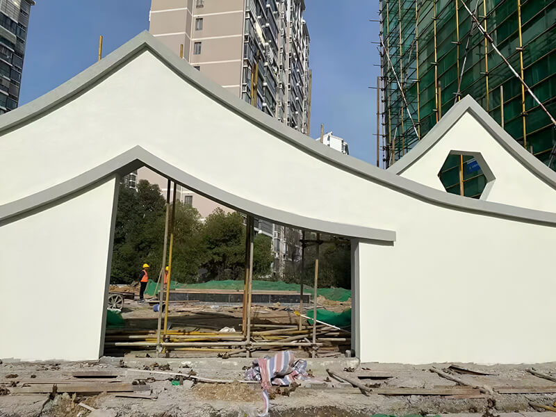 安徽合肥市望湖國際廣場仿古磚裝飾一角