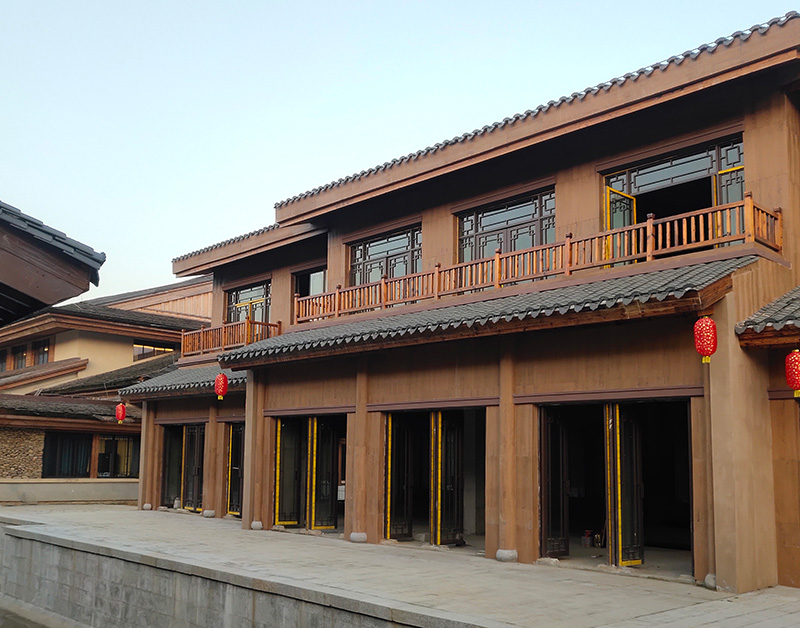 寧州水鄉(xiāng)旅游度假區(qū)木紋軟瓷案例展示